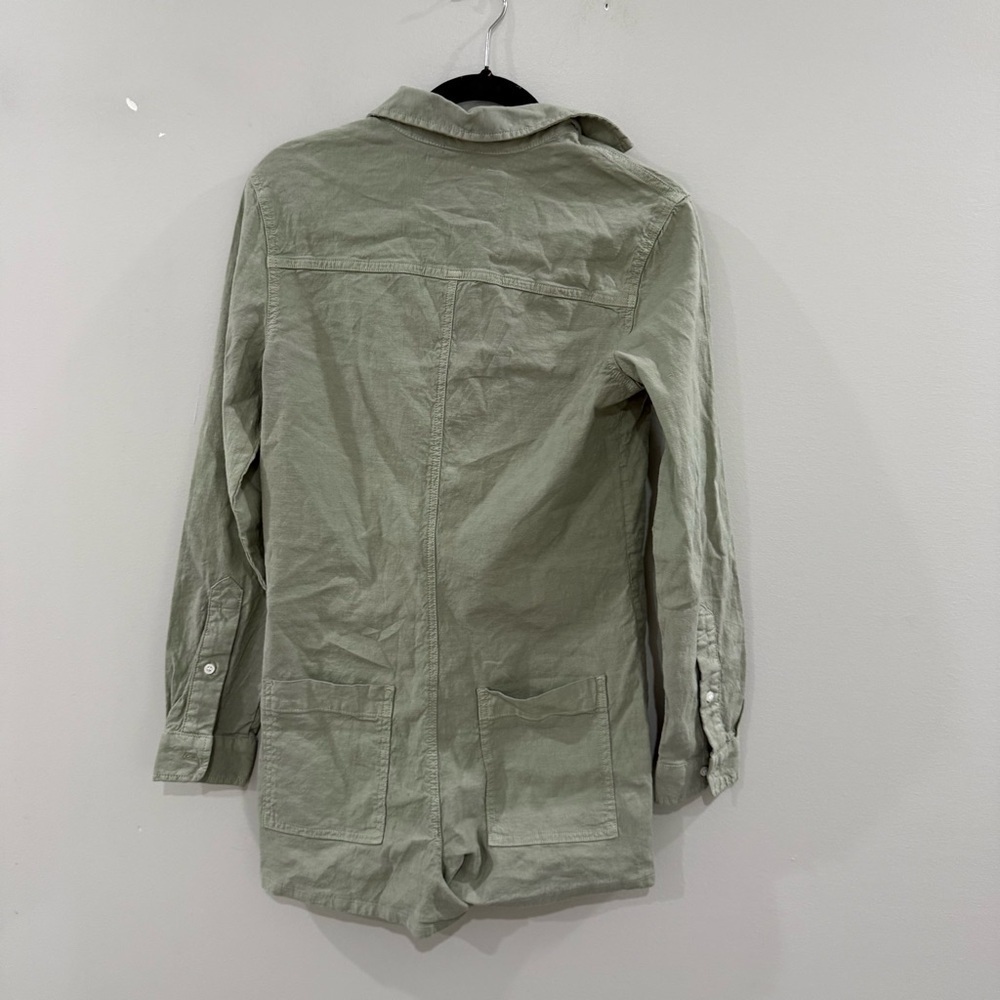 Frank & Eileen Romper Ireland Playsuit Button Down in Sage Green - Picture 6 of 7